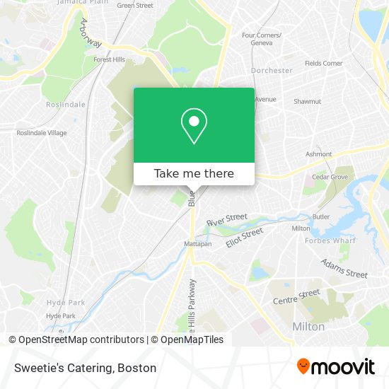 Sweetie's Catering map