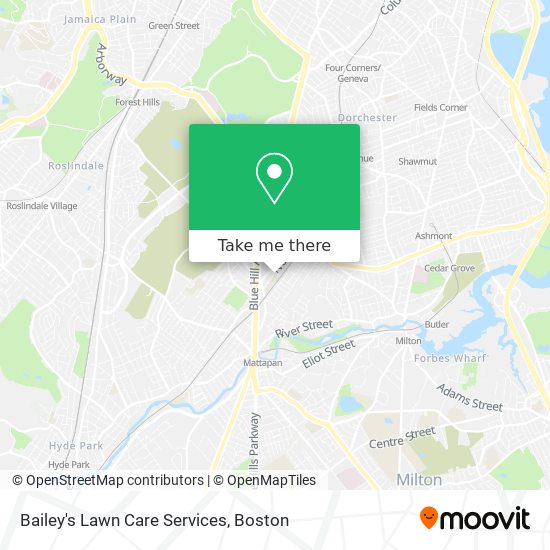 Mapa de Bailey's Lawn Care Services