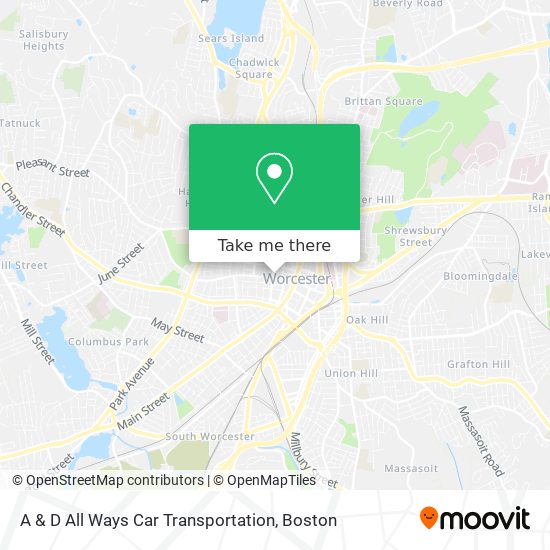 A & D All Ways Car Transportation map