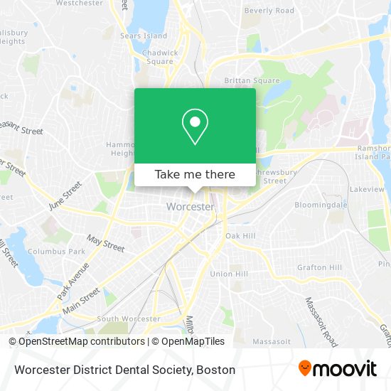 Mapa de Worcester District Dental Society