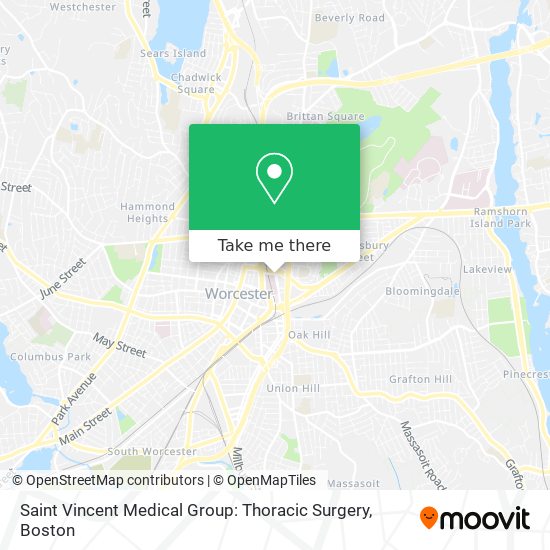 Saint Vincent Medical Group: Thoracic Surgery map