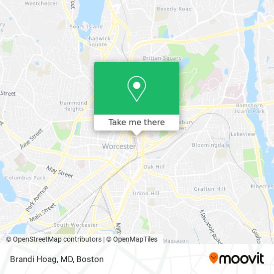 Brandi Hoag, MD map
