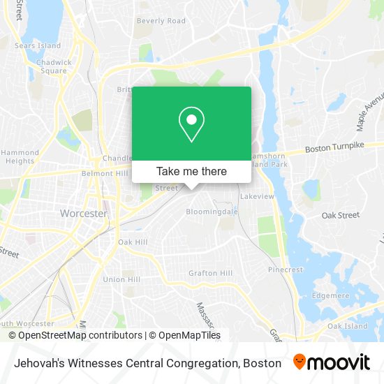 Jehovah's Witnesses Central Congregation map
