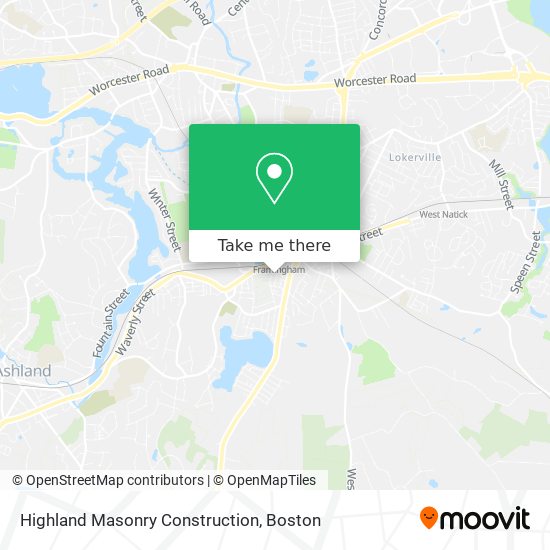 Highland Masonry Construction map