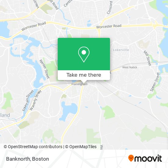 Mapa de Banknorth