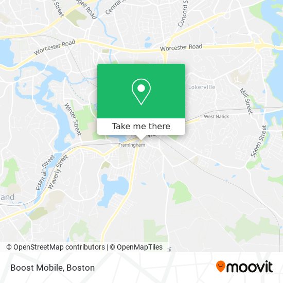 Mapa de Boost Mobile