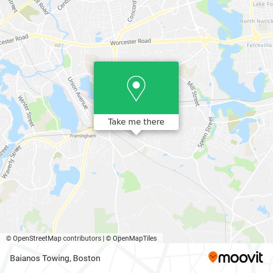 Baianos Towing map