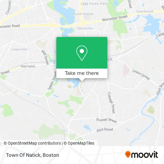 Town Of Natick map