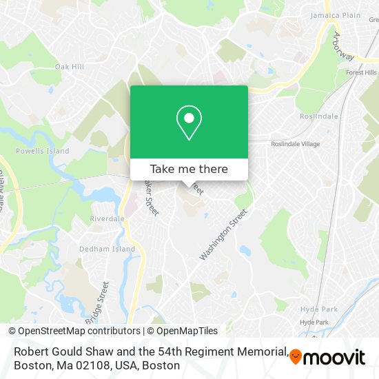 Robert Gould Shaw and the 54th Regiment Memorial, Boston, Ma 02108, USA map