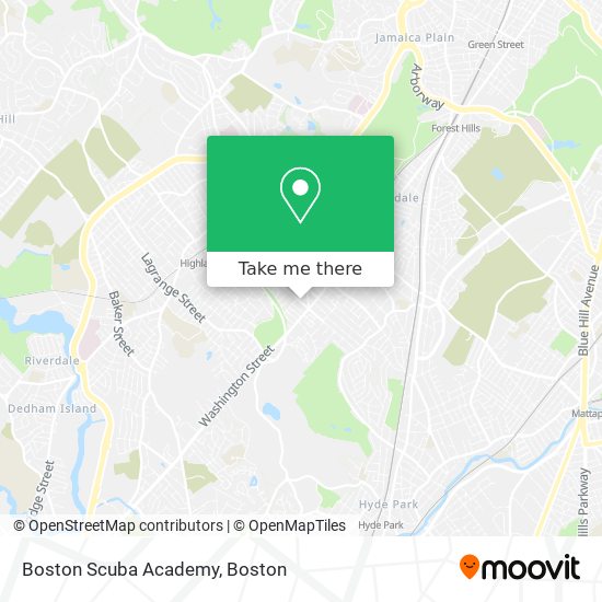 Boston Scuba Academy map