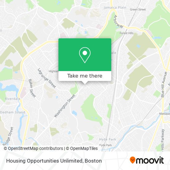 Housing Opportunities Unlimited map