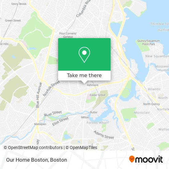 Our Home Boston map