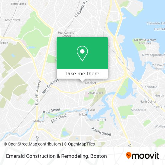 Emerald Construction & Remodeling map