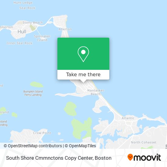 South Shore Cmmnctons Copy Center map