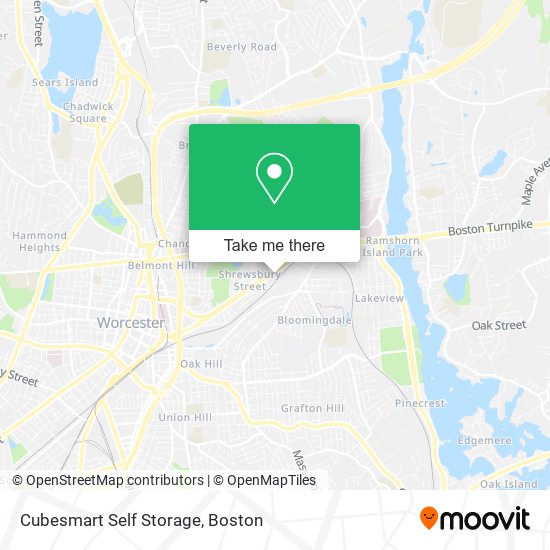 Mapa de Cubesmart Self Storage