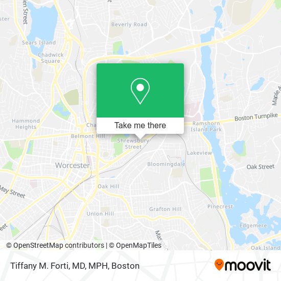 Mapa de Tiffany M. Forti, MD, MPH