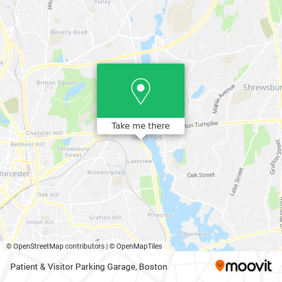 Mapa de Patient & Visitor Parking Garage