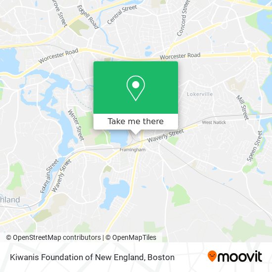 Mapa de Kiwanis Foundation of New England