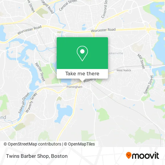 Mapa de Twins Barber Shop