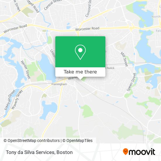 Tony da Silva Services map