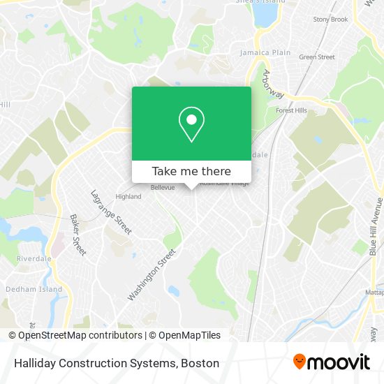 Halliday Construction Systems map