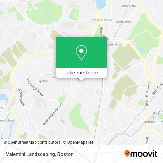 Valentini Landscaping map