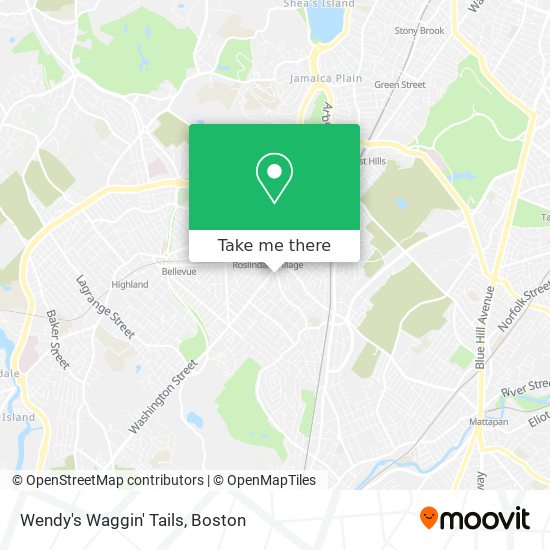 Wendy's Waggin' Tails map