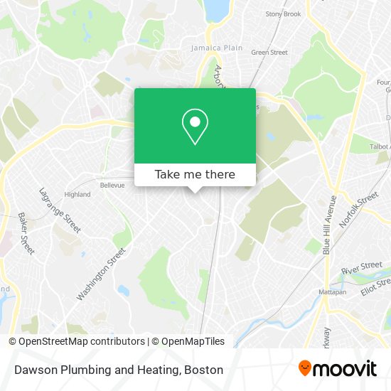 Dawson Plumbing and Heating map