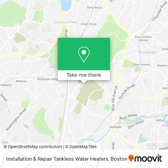 Installation & Repair Tankless Water Heaters map