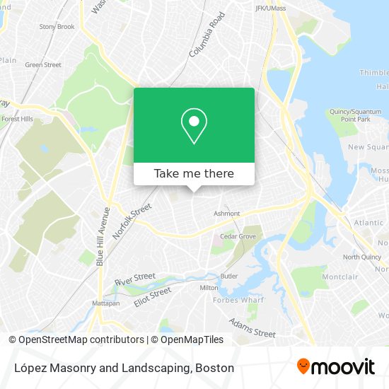 López Masonry and Landscaping map