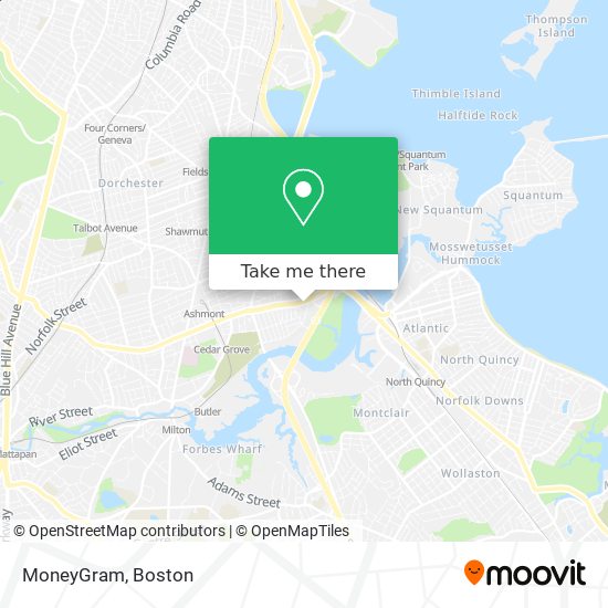 MoneyGram map