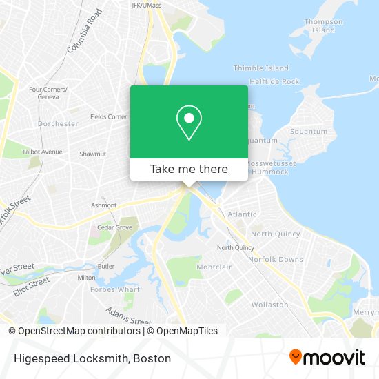 Mapa de Higespeed Locksmith