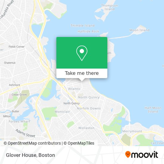 Glover House map