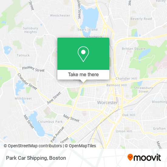 Park Car Shipping map