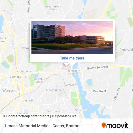 Mapa de Umass Memorial Medical Center