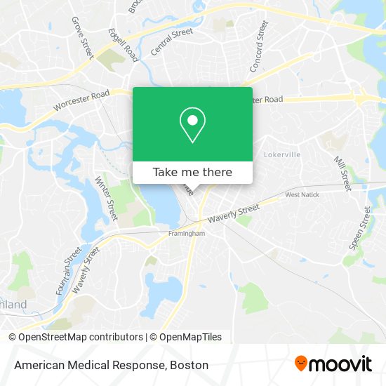 Mapa de American Medical Response