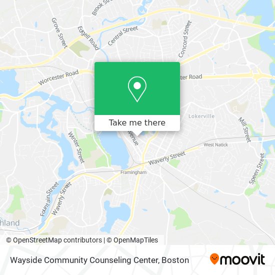 Wayside Community Counseling Center map