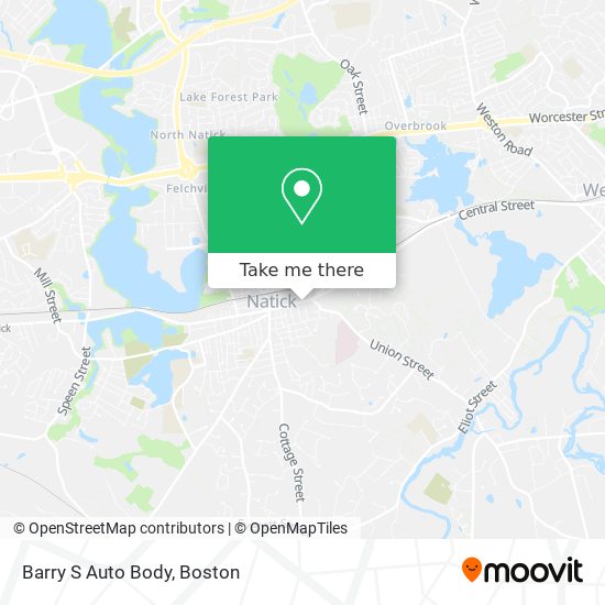 Barry S Auto Body map