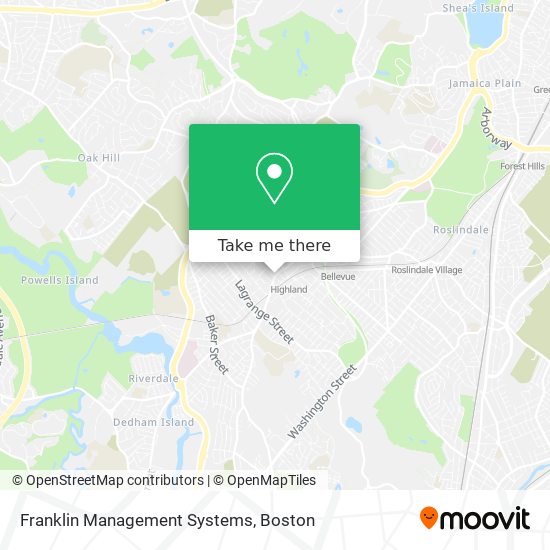 Franklin Management Systems map
