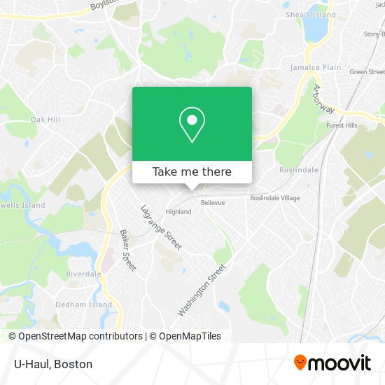 U-Haul map