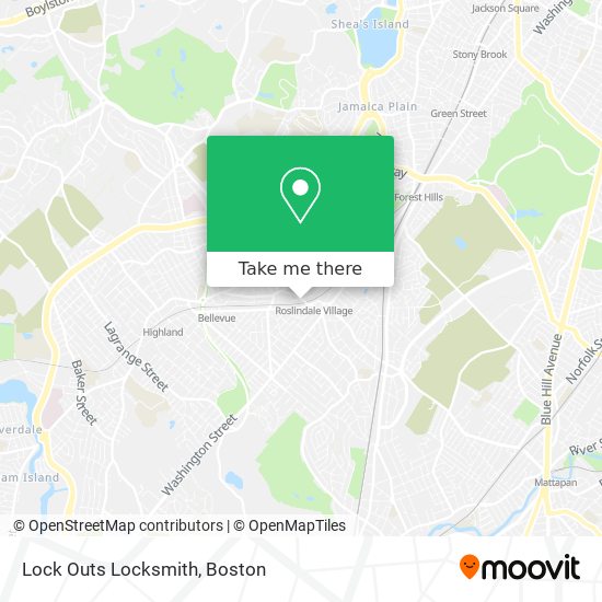 Lock Outs Locksmith map