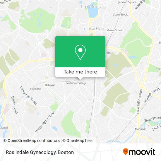 Mapa de Roslindale Gynecology