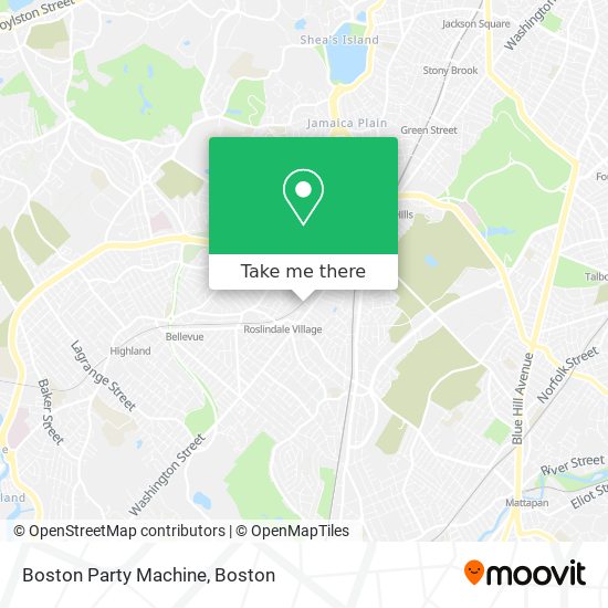 Boston Party Machine map
