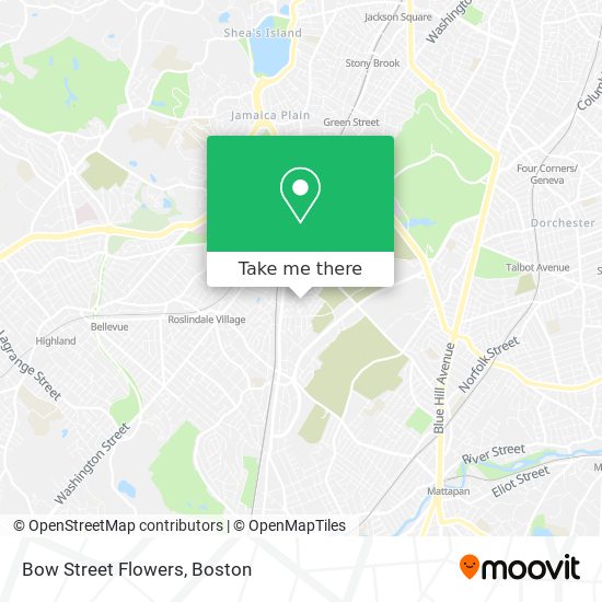 Mapa de Bow Street Flowers