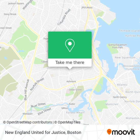 Mapa de New England United for Justice