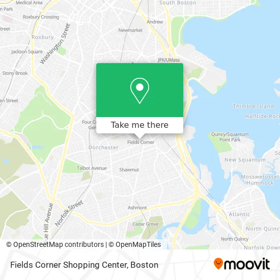 Fields Corner Shopping Center map