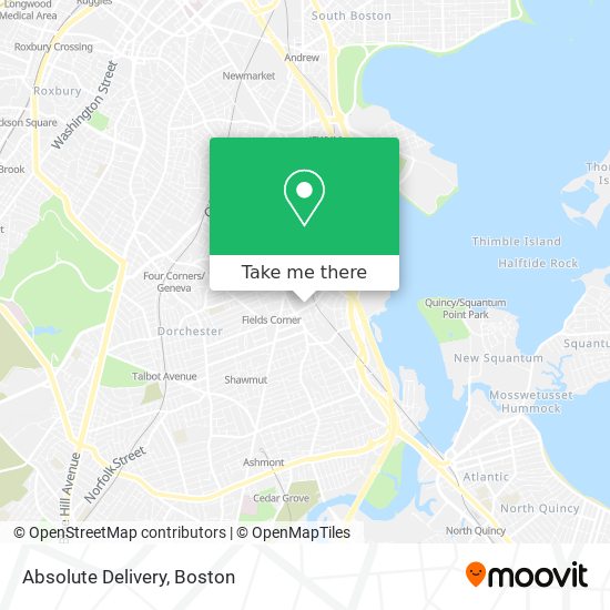 Mapa de Absolute Delivery