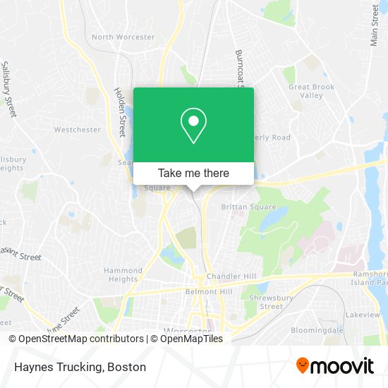 Haynes Trucking map