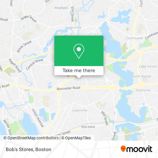 Bob's Stores map