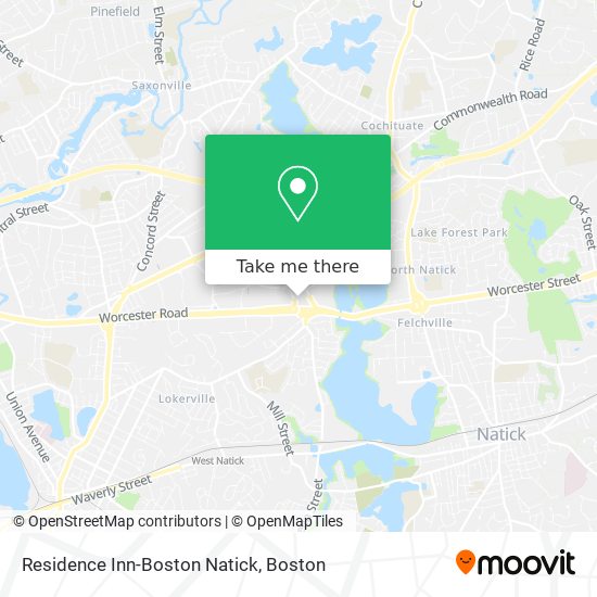 Residence Inn-Boston Natick map